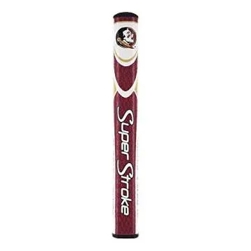 SuperStroke NCAA Golf Putter Grip, University of Florida State (Mid Slim 2.0) | Cross-Traction Surfa...