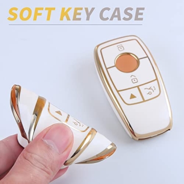 Mercedes Benz Key Fob Cover with Soft TPU Protection