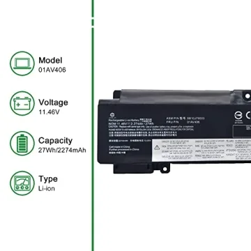JIAZIJIA 01AV406 Battery for Lenovo ThinkPad T460s T470s