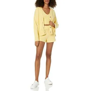 The Drop Women's Adrienne Pull-on Sweater Knit Short, Butter, S
