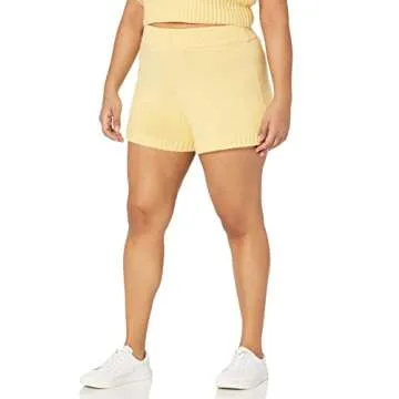 The Drop Women's Adrienne Pull-on Sweater Knit Short, Butter, S