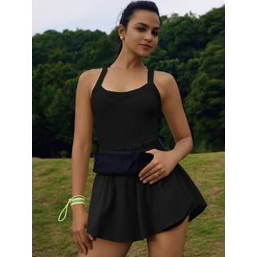 Nirovien Womens Running Skortsie Athletic Dress for Workout