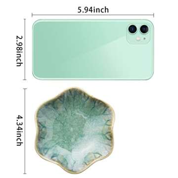 Jewelry Dish,Ceramic Trinket tray, small ring holder, Key Bowl,Home Decoration,Gifts for Friends Sis...