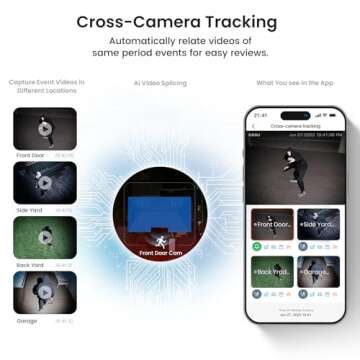 AOSU Solar-Powered Security Cameras Outdoor Wireless System