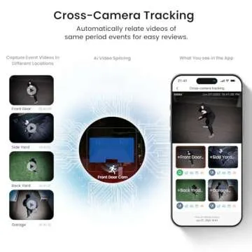 AOSU Solar-Powered Security Cameras Outdoor Wireless System