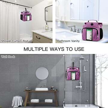 Bukere Portable Shower Caddy for Students and Travelers