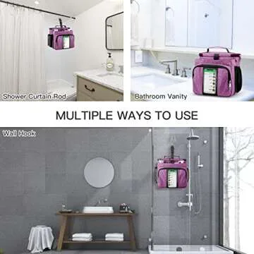 Bukere Portable Shower Caddy for Students and Travelers