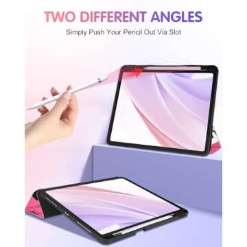 Uppuppy Cute iPad Air 11 Case with Pencil Holder