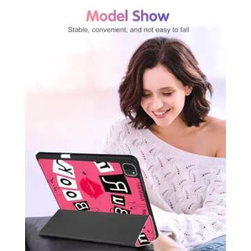 Uppuppy Cute iPad Air 11 Case with Pencil Holder