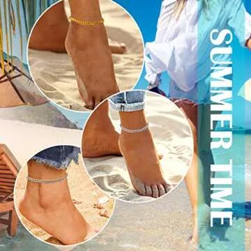 Cuban Link Anklet Durable Gold Summer Accessory