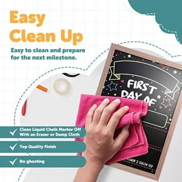 First Day Last Day Double Sided School Sign - Reusable