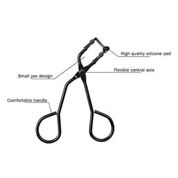Silicone Eyelash Curler with Refill Pads for All Shapes