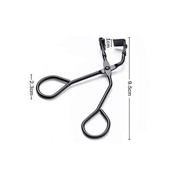 Silicone Eyelash Curler with Refill Pads for All Shapes