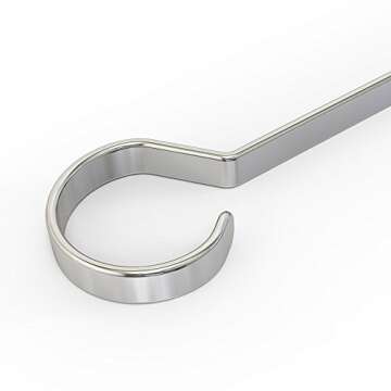 MASTER COOK Kabob Skewers 12" Flat Stainless Steel BBQ Set, Reusable Sticks, Sliver