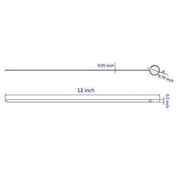 MASTER COOK 12" Stainless Steel BBQ Skewers Set