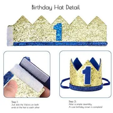 Boy First Birthday Outfit and Decorations Set