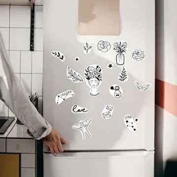 LetSketch Mini Sticker Maker, Thermal Picture Inkless Monochrome Printer, Sticker Printer, Wireless Bluetooth Receipt Printer, 300DPI for Journal Book/Note/Label/Photo(7 Rolls Thermal Paper)