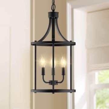 Stylish PARTPHONER Black Chandelier for Elegant Spaces