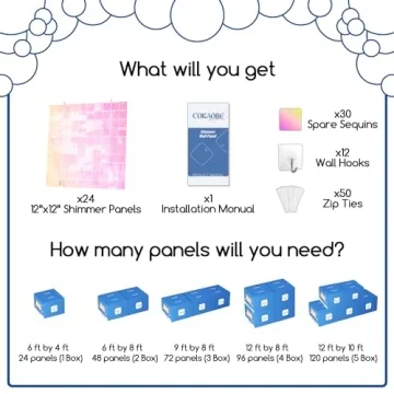 COKAOBE Iridescent Pink Shimmer Wall Backdrop for Events