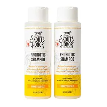Skout's Honor Probiotic Pet Shampoo (Honeysuckle) for a Healthier Skin and Coat