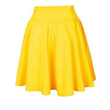 SEMATOMALA Women's Flared Stretchy Casual Mini Skirt