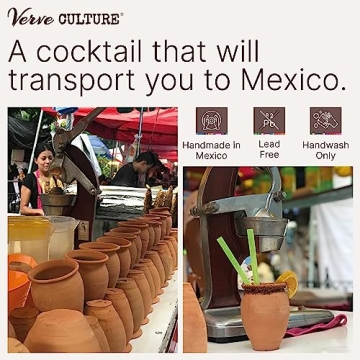 Handcrafted Cantaritos de Barro Cocktail Kit Authentic Mexican Tequila