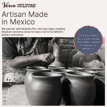 Handcrafted Cantaritos de Barro Cocktail Kit Authentic Mexican Tequila