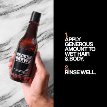 Redken Brews 3-In-1 Men's Shampoo, Body Wash, Conditioner
