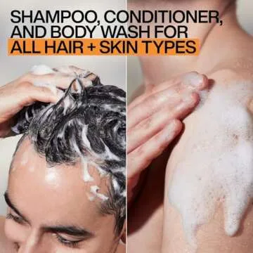 Redken Brews 3-In-1 Men's Shampoo, Body Wash, Conditioner