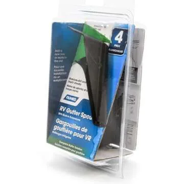 Camco RV Gutter Spouts with Extensions for Easy Installation