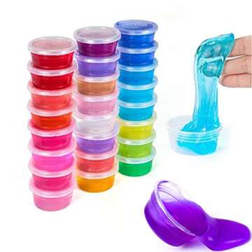 XINGLIAN 50 Pack Clear Slime Storage Containers 4 Oz