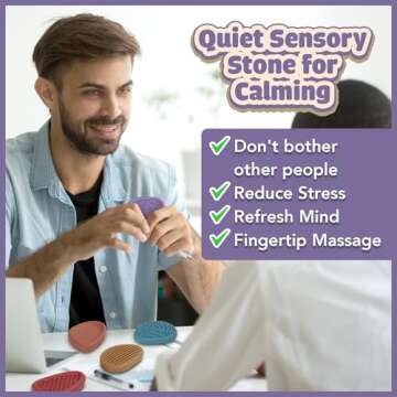 Fidget Toys for Anxiety Relief - Portable Sensory Stones