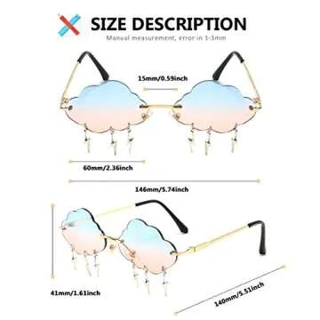 Dollger Retro Rimless Sunglasses for Women - Trendy & Fun