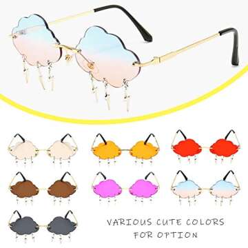 Dollger Retro Rimless Sunglasses for Women - Trendy & Fun