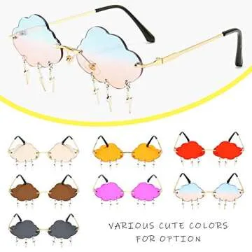 Dollger Retro Rimless Sunglasses for Women - Trendy & Fun