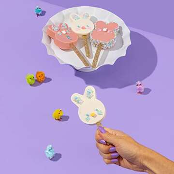 Fancy Sprinkles Limited Edition Easter Pamela Bunny Mold Reusable Silicone, For Baking, Cakesicle & ...