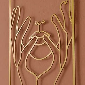 DeaTee Gold Metal Wall Decor - Minimalist Art for Any Room