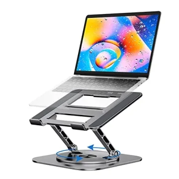MCHOSE Laptop Stand – Ergonomic Adjustable Riser with 360° Rotation for All Laptops