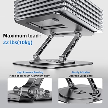 Ergonomic MCHOSE Laptop Stand with 360° Rotation and Adjustable Height