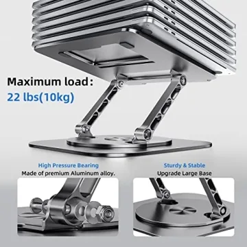 Ergonomic MCHOSE Laptop Stand with 360° Rotation and Adjustable Height