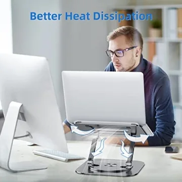 Ergonomic MCHOSE Laptop Stand with 360° Rotation and Adjustable Height