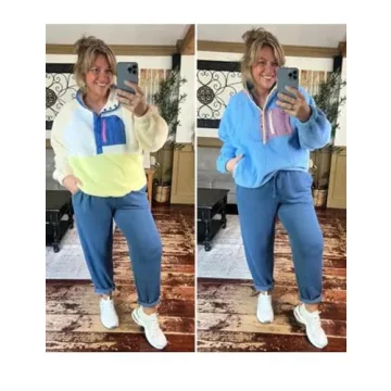 Stylish Women’s Lightweight Fleece Pullover for Winter