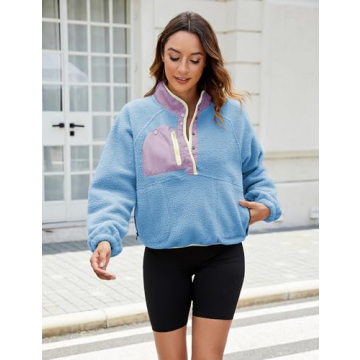 Stylish Women’s Lightweight Fleece Pullover for Winter