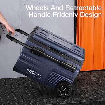 BODEGACOOLER 12 Volt Car Refrigerator, RV Car Fridge Dual Zone APP Control, Portable Freezer,35Quart (32L) -4℉-68℉ RV Electric Compressor Cooler 12/24V DC and 100-240V AC