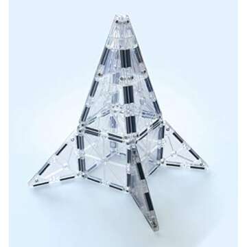 MAGNA-TILES Ice 16-Piece Magnetic Construction Set, The ORIGINAL Magnetic Building Brand