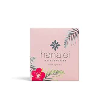 Hanalei Matte Bronzer Face Powder - Cruelty-Free, Paraben-Free - Lightweight Contour Powder for Natural Sun-Kissed Glow - 5g