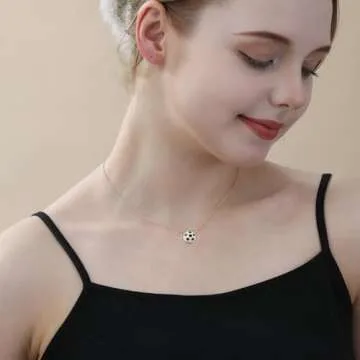 Semoya Gold Soccer Necklace for Women Girls, Soccer Mom Pendant Sports Chain Accessories Necklaces Team Valentines Gifts Game Day Jewelry for Teen Teenage Kids Age Female