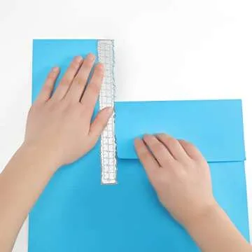 3 Pieces 8.4 Inches Irregular Edges Ruler Deckle Edges Ruler Measuring Embossing Cutting Dies Paper ...