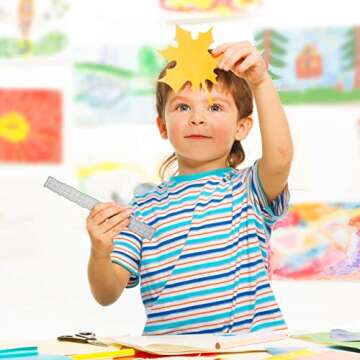 3 Pieces 8.4 Inches Irregular Edges Ruler Deckle Edges Ruler Measuring Embossing Cutting Dies Paper Tearing Ruler for Card Making Scrapbooking Craft Decor School Office Tools