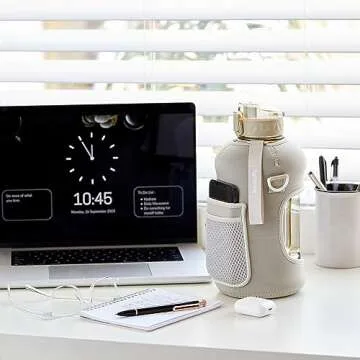 HYDRARANK Half Gallon Water Bottle - Stylish & Leak Proof